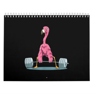 Flamingo-Feuerwerk Kalender