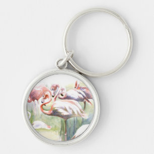 Flamingo Fiesta Schlüsselanhänger