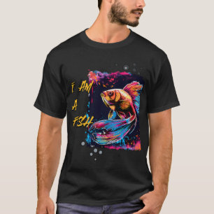 Flamingo Fischer Angelrute Fisch T-Shirt