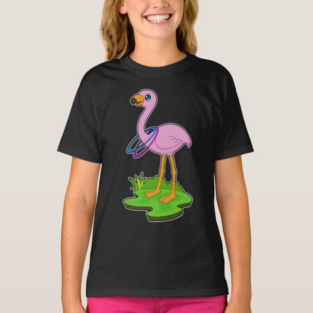 Flamingo Fitness Sports Gymnastics T-Shirt (Vorderseite)