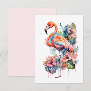 Flamingo-Flachkarte