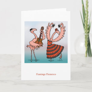 Flamingo-Flamenco-Karte Karte