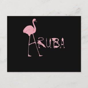 Flamingo   Flaming Aruba Liebhaber Einladungspostkarte