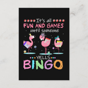 Flamingo   Flaming Bingo Funny Begleitkarte