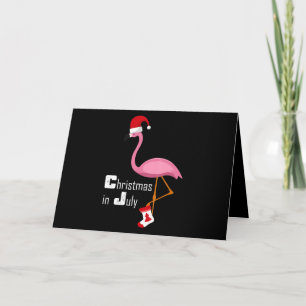 Flamingo Flamingo Christmas im Juli Funny Party Karte