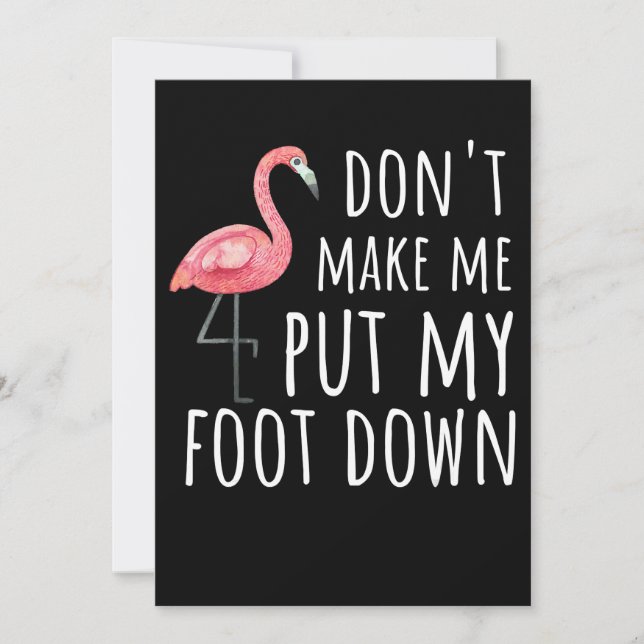 Flamingo Flamingo davon Make Put My Foot Down Save The Date (Vorderseite)