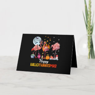 Flamingo Flamingo Erntedank Weihnachten Karte