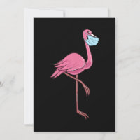 Flamingo | Flamingo-Frauen in einer Gesichtsmaske