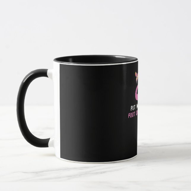 Flamingo | Flamingo mit Brille machen Sie mich nic Tasse (Links)
