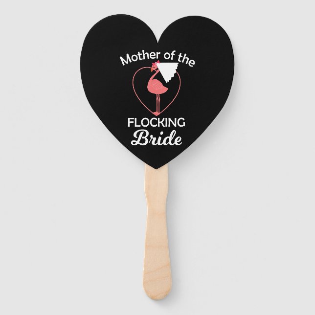 Flamingo | Flamingo Wedding Mor of Flocking Bridge Fächer (Vorderseite)