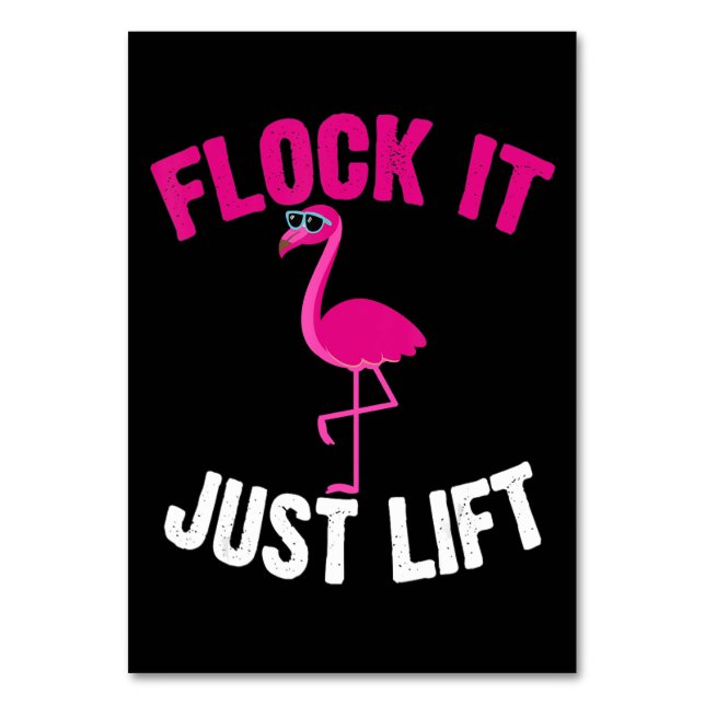 Flamingo | Flamingo Weightlift Flock Tischnummer (Vorderseite)