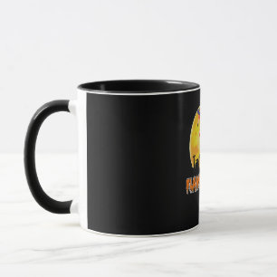 Flamingo Flamingoween Funny Witch Halloween Tasse