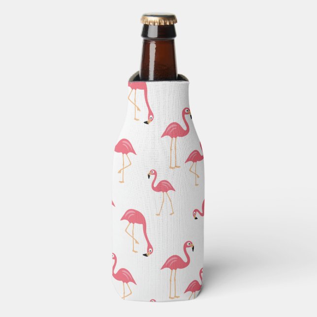 Flamingo Flaschenkühler (Flaschenvorderseite)
