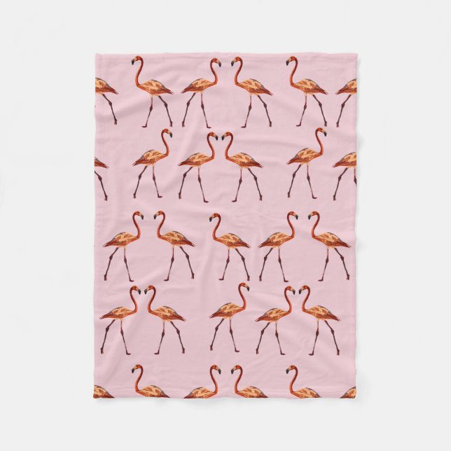 Flamingo Fleece Blanket (Vorderseite)