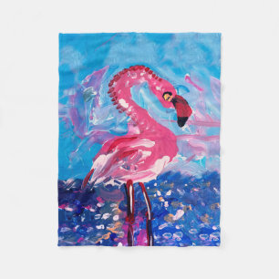 Flamingo Fleecedecke