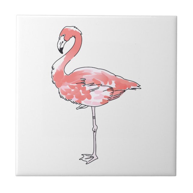 FLAMINGO FLIESE (Vorderseite)