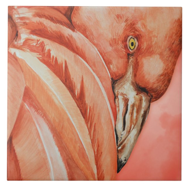 Flamingo Fliese (Vorderseite)