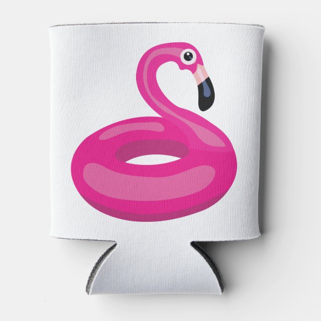 Flamingo Floatie Dosenkühler (Vorderseite)