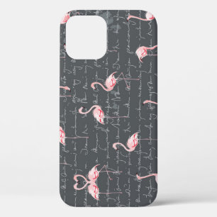 Flamingo Flock: Dunkelgrau Vintag. Case-Mate iPhone Hülle