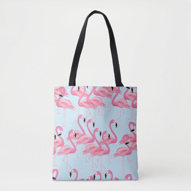Flamingo Flock: Tropische Vintage Printwerbung (Vorderseite)