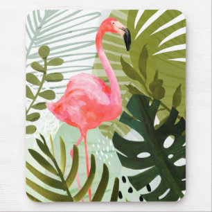 Flamingo Forest Mousepad