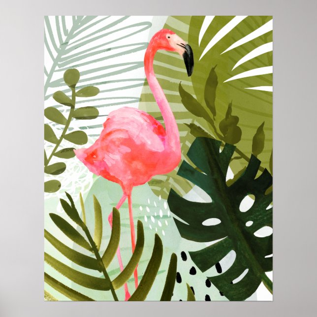 Flamingo Forest Poster (Vorne)