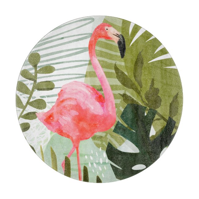 Flamingo Forest Schneidebrett (Vorderseite)