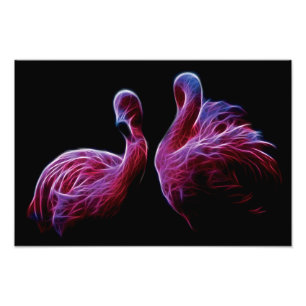 Flamingo-Fraktal Fotodruck