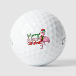 Flamingo Frohe Weihnachten, Custom Design Callaway Golfball