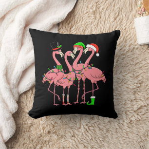 Flamingo Frohe Weihnachten Lustiges Flamingo-Fan-G Kissen