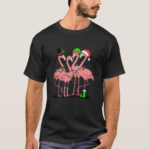Flamingo Frohe Weihnachten Lustiges Flamingo-Fan-G T-Shirt