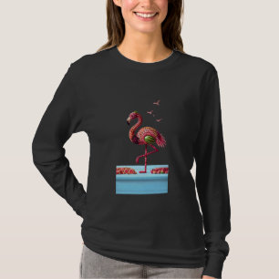 Flamingo Frucht Art Sommer Tropischer Spaß Design T-Shirt