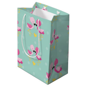 Flamingo Fun Design 1 Mittlere Geschenktüte