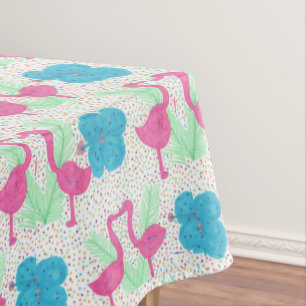 Flamingo Fun tropisches Muster Tischdecke
