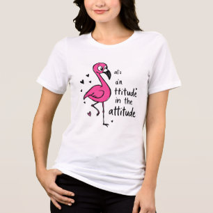 Flamingo Fun - Vibrannte Tropical Bird Art for Nat Tri-Blend Shirt