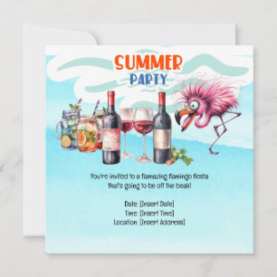 Flamingo Funny Design für Party Save The Date