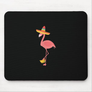 Flamingo Funny mexikanisches Essen Taco Lover Gesc Mousepad
