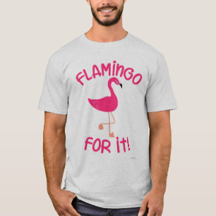 Flamingo für das tropische rosa Vogelmotto T-Shirt