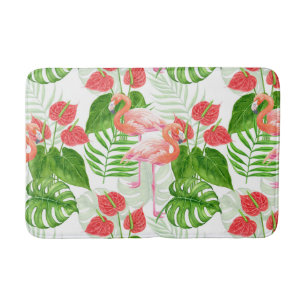 Flamingo Garden Badematte