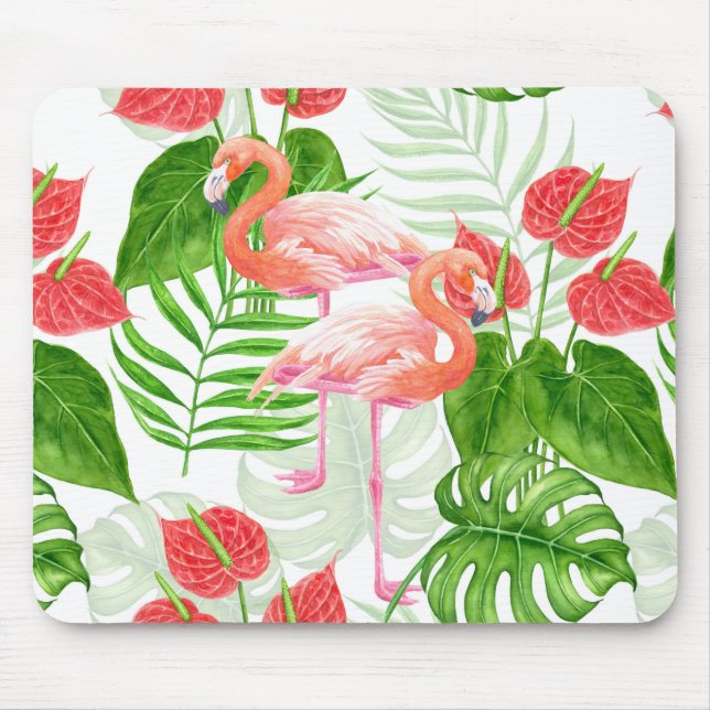 Flamingo Garden Mousepad (Vorne)
