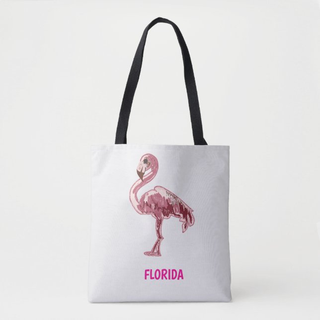 Flamingo gemalter pinker Flamingo  (Vorderseite)
