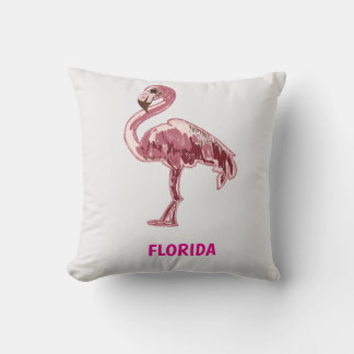 Flamingo gemalter pinker Flamingo Kissen
