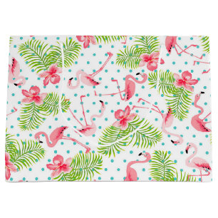 Flamingo-Geschenk-Tasche Große Geschenktüte