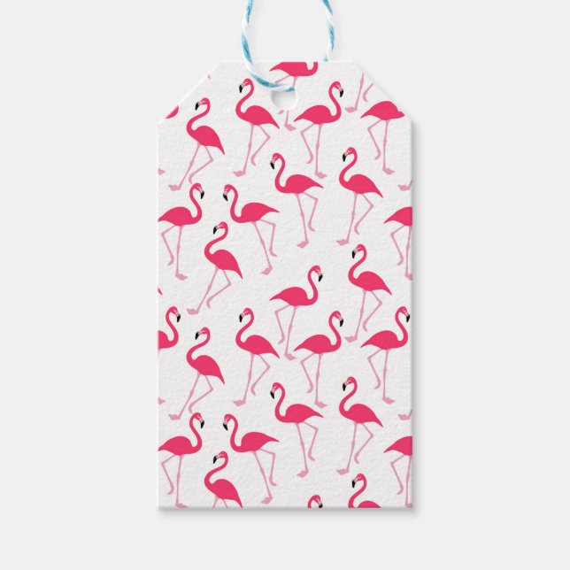 Flamingo Geschenkanhänger (Vorderseite)