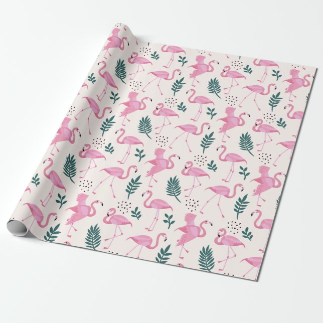 Flamingo Geschenkpapier (Ungerollt)