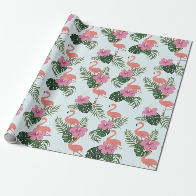 Flamingo Geschenkpapier (Ungerollt)