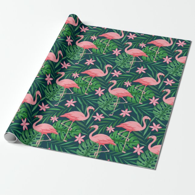 Flamingo Geschenkpapier (Ungerollt)