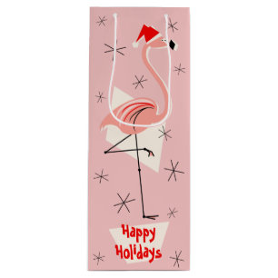 Flamingo Geschenktüte Für Weinflaschen