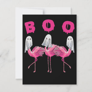 Flamingo   Ghost Flamingo Boo Halloween Costume Einladung