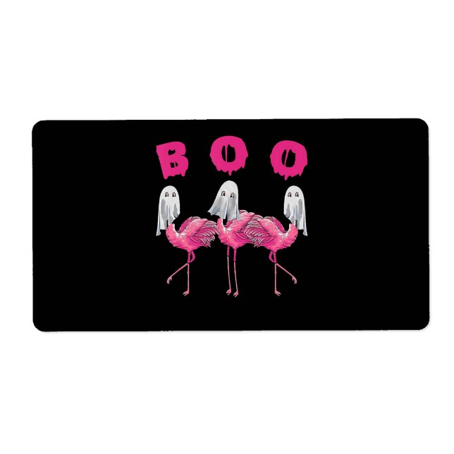 Flamingo | Ghost Flamingo Boo Halloween-Kostüm (Vorne)